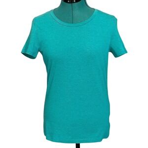 Icebreaker Merino Wool T-Shirt Womens Small Teal Green Short Sleeve Crew Neck